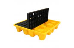 China Double 200L PE Oil Plastic Spill Pallets Spill Containment Platform supplier