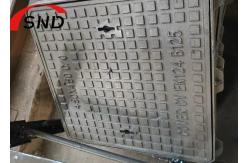 China Square Ductile Iron Manhole Cover With Single Seal C250 Cover And Frame supplier