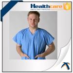 Medical Blue Non Woven Disposable Isolation Gowns For Patients for sale
