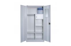 China Multifunctional KD Metal Wardrobe Closets With Hanger supplier