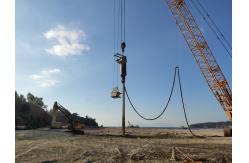 China Electric Bottom Feeding Stone Column Pile Driver Vibration Replacement Construction supplier