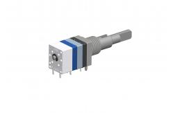 China Double Shaft Integrated Absolute Rotary Encoder Potentiometer With Rotary Switch supplier