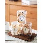 Custom Christmas Santa Cookie Jar With Lid Plastic Jam container 1400ml