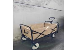 China Transport Collapsible Wagon Cart Foldable Beach Trolleys With Four Wheels 103cm supplier