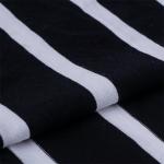 Breathable And Sweat-Absorbent Durble And Smooth Striped Knit Fabric For Casual Wear for sale