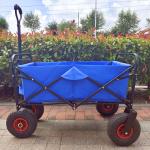 Adjustable Handle Collapsible Utility Beach Cart 3.00-4 Wheels Tools Trolley Folding Wagon for sale