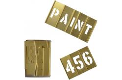 China Letter And Number Brass Interlocking Stencil Custom Shaped supplier