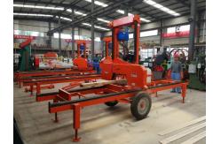 China Cheap Gasoline Manual Portable Horizontal Band Saw Mill SH-24 supplier