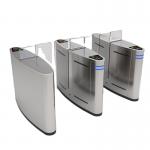 Acrylic Glass SS304 1.2mm Security Sliding Gate Turnstile With Card Reader for sale