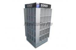 China Store Floor Standing Cardboard Pallet Display Lightweight With 80 Pockets supplier