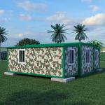 Double Wings Mobile House Container Steel Frame Customizable For Hotel for sale