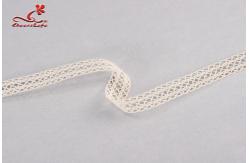 China Bedding Articles / Clothing Labels Cotton Lace Trim Customizable Width supplier