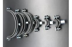 China Custom Size Zinc Plated m8 m10 epdm Rubber Pipe Clamp supplier