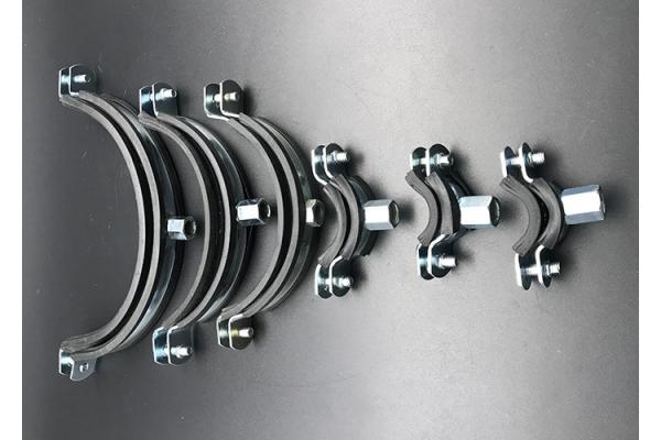 Custom Size Zinc Plated m8 m10 epdm Rubber Pipe Clamp