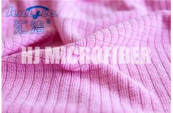 China MIcrofiber Weft Knitted Hand Towel home use kitchen stripe cleaning towel super soft supplier