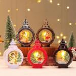 Personalized Photo Lantern Sublimation Blank LED Christmas Lanterns Hanging Ornaments Christmas Decorations for sale