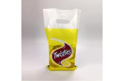 China Custom Logo LDPE HDPE Biodegradable Grocery Bags With Hole Handle supplier