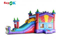 China Digital Printing PVC Waterproof Inflatable Bouncy Castle With Slide supplier