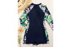 China Black Elastic Function Sport One Piece Swimsuit Printing Colour supplier