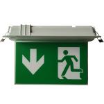 Small Size Ceiling Recessed Double-Side LED Emergency Exit Sign for sale