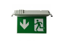 China Small Size Ceiling Recessed Double-Side LED Emergency Exit Sign supplier