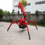 Mini Gasoline Crawler Crane 1ton Cantilever Telescopic Boom With Remote Control for sale