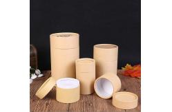China Customized Paper Cans Packaging Box Recyclable Kraft / Cardboard Round Shape Gift Box supplier