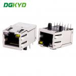 25.4mm Integrated Ethernet RJ45 Connector 1000Mb Transformer Rj45 Jack Cat6 With Led DGKYD311Q070DF5A4DN for sale
