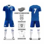 Number Custom Team Jersey Breathable Moisture Wicking Soft Stretching football fan shirt for sale