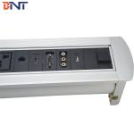 180 Degree Rotating Angle 3Mm Surface Panel Silver Desktop Multimedia Connector For High-tier Room for sale