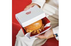 China Personalized Design Burger Box Foldable Corrugated Custom Packaging Clam Shell supplier
