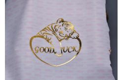 China One Colour Custom Iron On Stickers , Garments Heat Transfer Labels supplier