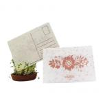 Custom Paper Seed Embedded Cards Printed Plantable Herb Seed Paper for sale