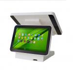 400CD/M2 Android POS System Pos Dual Screen Cash Register 1366*768 Pixels
