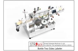 China Two Sides Flat Bottle Labeling Machine Servo System 380V supplier
