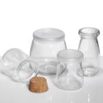 OEM Glass Pudding Jars Spice Jars Cork Lids 50ml 100ml 150ml for sale