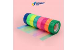 China Custom Self Adhesive Logo Coloured Stationery Tapes For Packing supplier
