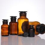 Brown Medical Medicine Glass Reagent Bottles 100ml 200ml ODM for sale