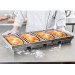 RK Bakeware China Foodservice NSF Custom 680g 4 Strap Glazed Nonstick Bread Loaf Pan for sale