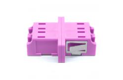 China OM4 Apc Fiber Connector Multimode Duplex Adapter Network With Flange supplier