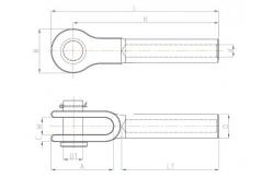 China 1 Inch Open Swage Socket Wire Rope Galvanized Carbon Steel supplier