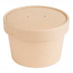 Manufacturers Paper Salad Bowl Eco Friendly 300gsm Custom Kraft Brown Paper Bowl for sale