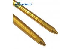 China High quality CNC aluminum parts Pen case Anodized gold and black supplier