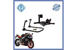China Motorcycle Paddock Stand Front Wheel Engine Rear Rotate Steel Tube Material supplier