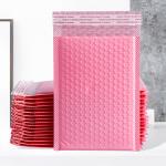 100% Recycleable Pink Design Protective Bubble Mailing Bags With Waterproof Function For Products Package for sale