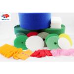Coloured polyester Dots / Circle hook and loop tape for sewing , Strong Sticky for sale