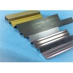 Customized Length Aluminium Floor Strips / Aluminum Extrusion Trim For Ceramic Decoration for sale