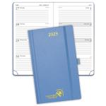 Light Blue Pocket Weekly Planner 2023 Hardcover Monochrome Classic for sale