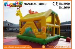 China Animal Inflatable Bounce House Slide Combo With Hand Pringting ROHS EN71 supplier