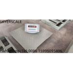Carbon Steel  Platform Floor Weighing Scale 1.22x1.22m 3t  With XK315A1X Weighing Indicator for sale